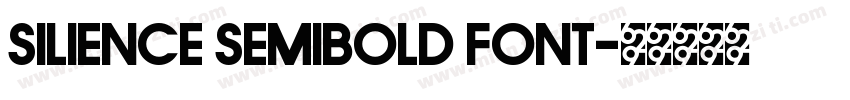 Silience SemiBold font字体转换